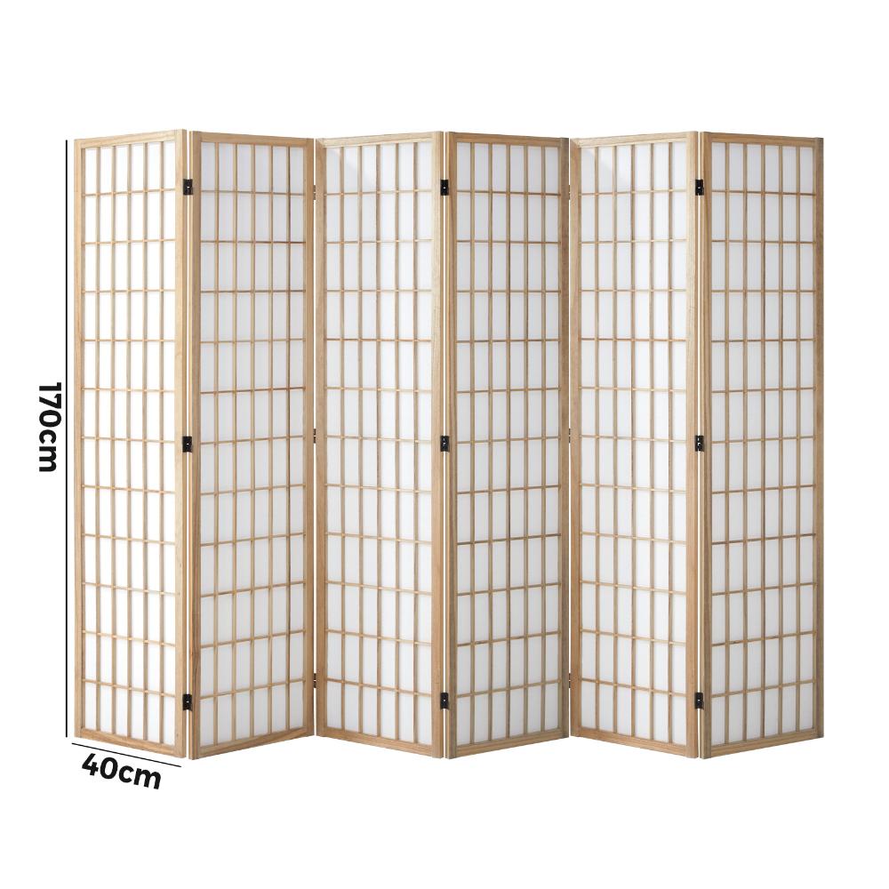 Kyoto Timber and Fabric Room Divider & Privacy Screens | Traditional Room Panel Dividers