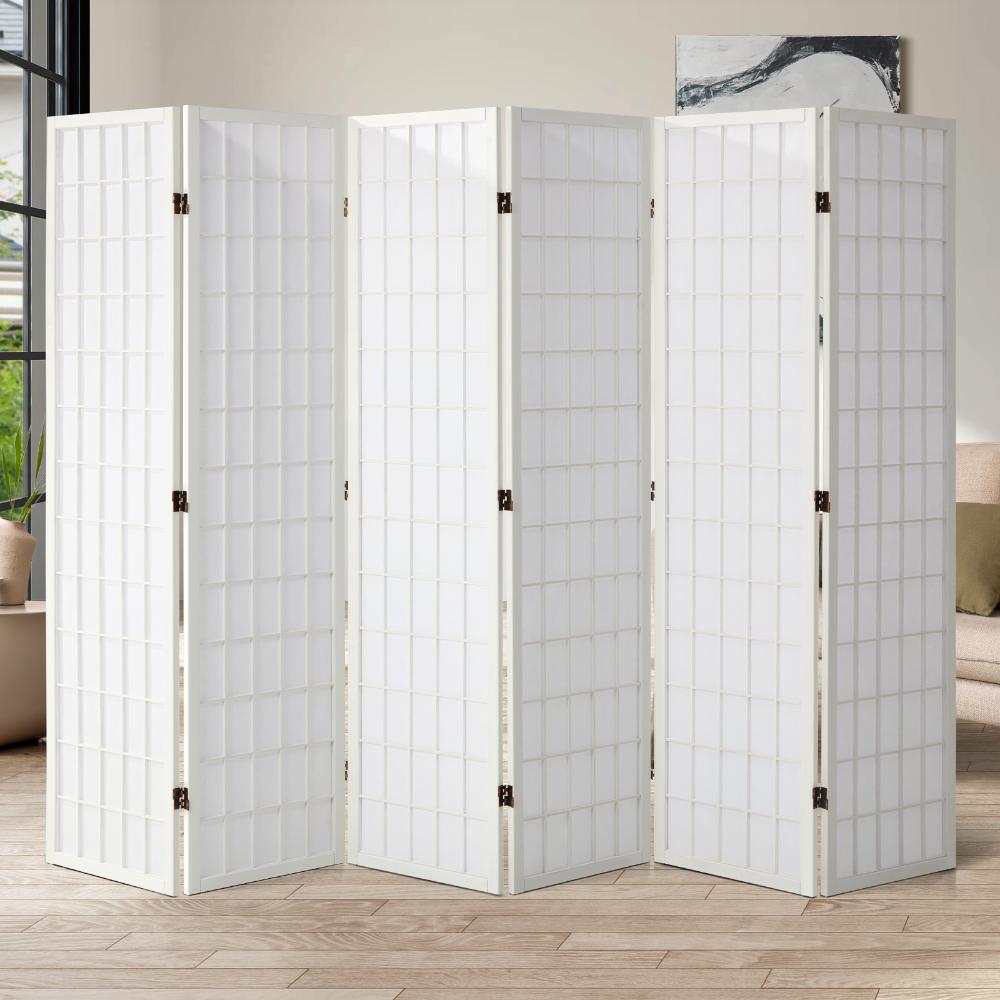 Kyoto Timber and Fabric Room Divider & Privacy Screens | Traditional Room Panel Dividers