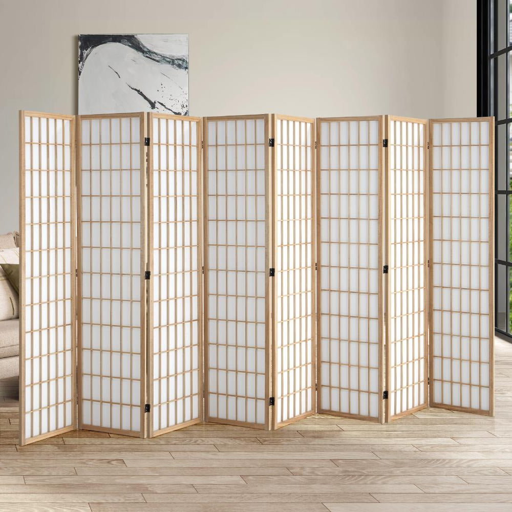 Kyoto Timber and Fabric Room Divider & Privacy Screens | Traditional Room Panel Dividers
