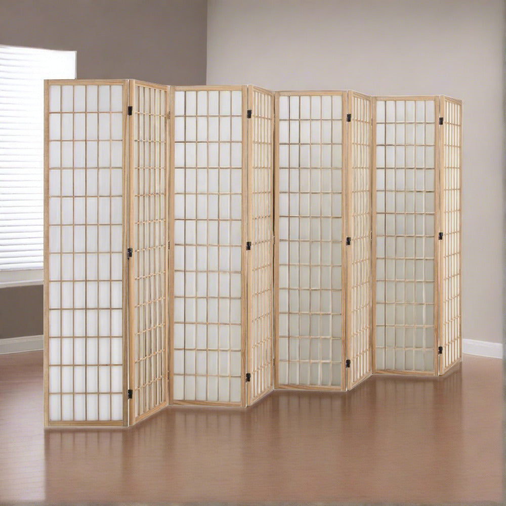 Kyoto Timber and Fabric Room Divider & Privacy Screens | Traditional Room Panel Dividers