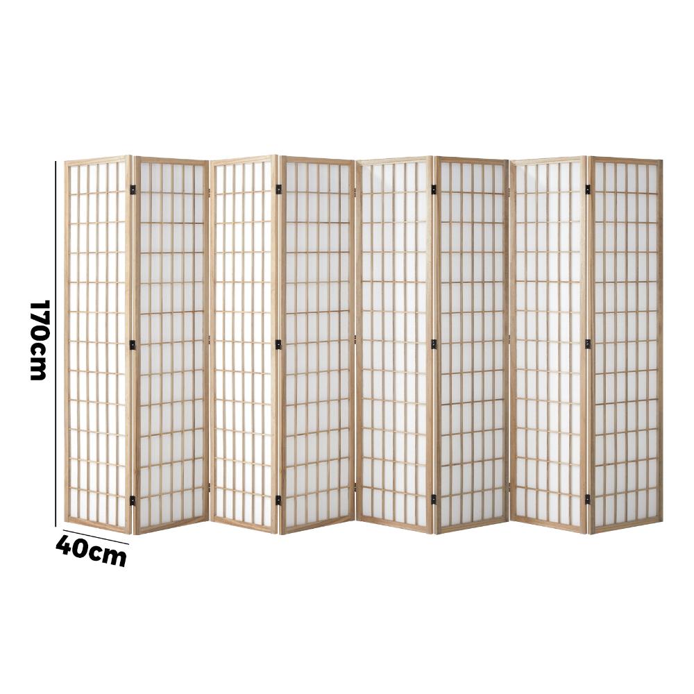 Kyoto Timber and Fabric Room Divider & Privacy Screens | Traditional Room Panel Dividers
