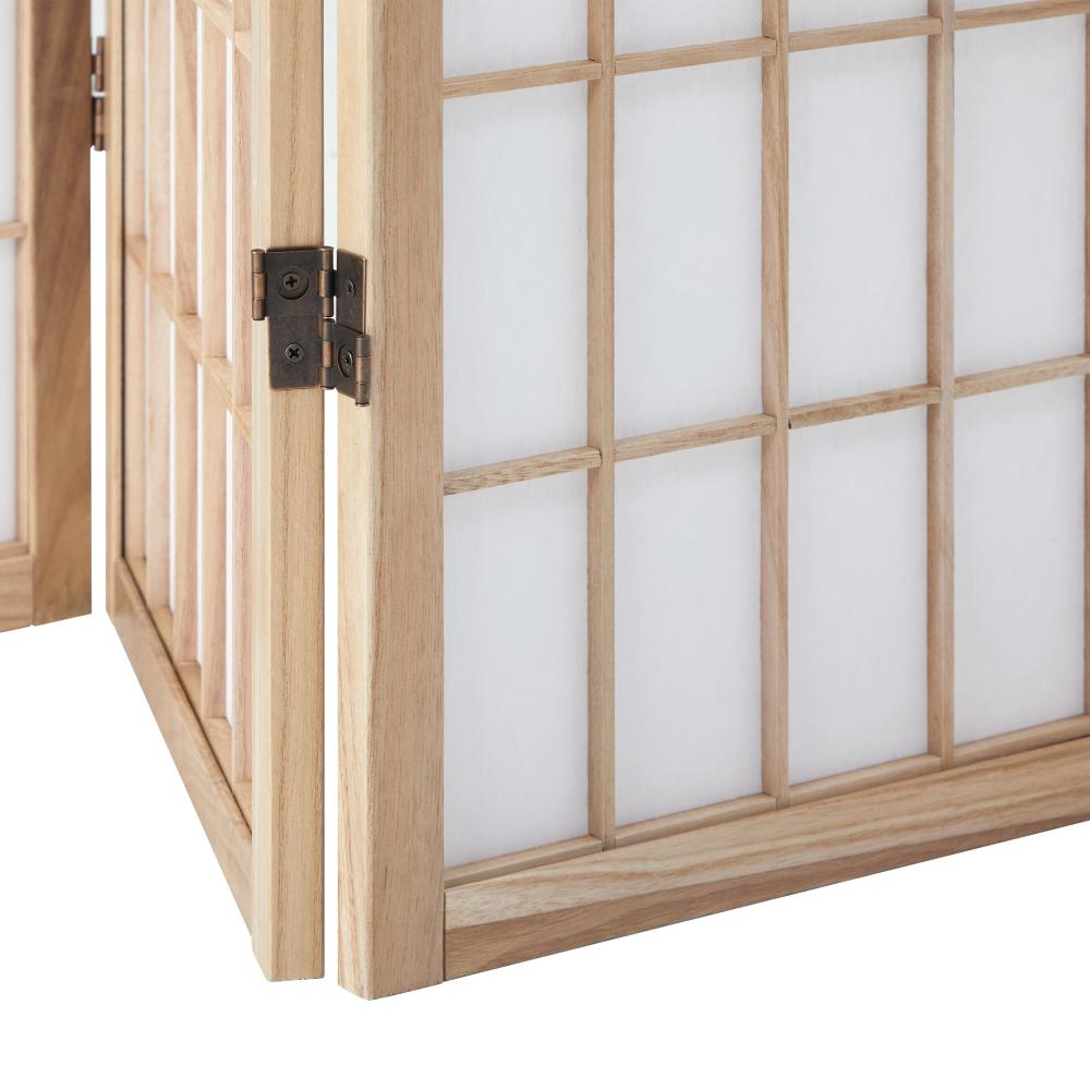 Kyoto Timber and Fabric Room Divider & Privacy Screens | Traditional Room Panel Dividers