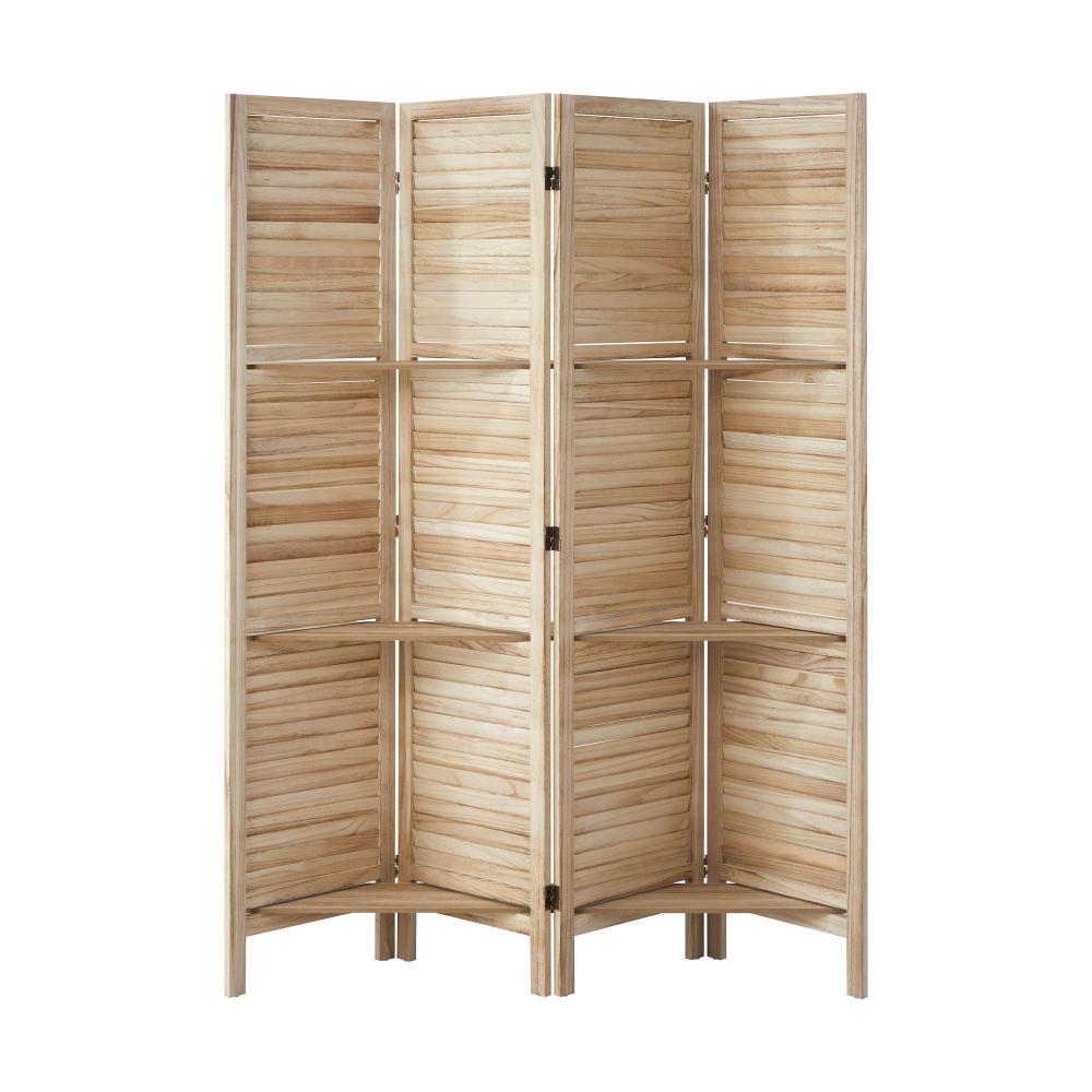 Amalfi Timber Louvre Room Divider Privacy Screen| Versatile Room Panel Divider Display