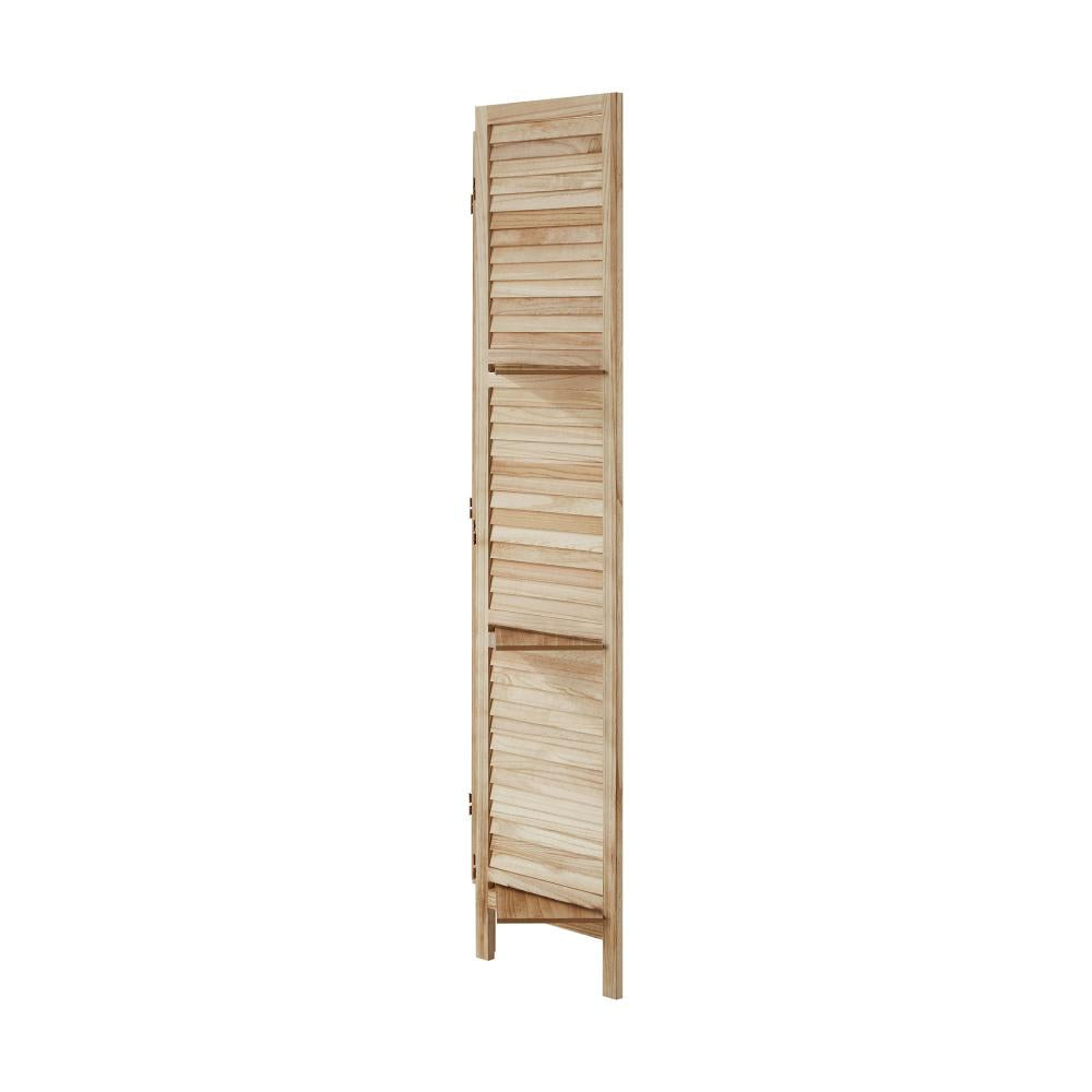 Amalfi Timber Louvre Room Divider Privacy Screen| Versatile Room Panel Divider Display