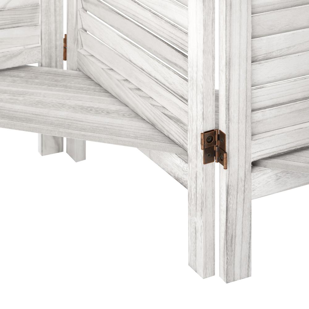 Amalfi Timber Louvre Room Divider Privacy Screen| Versatile Room Panel Divider Display