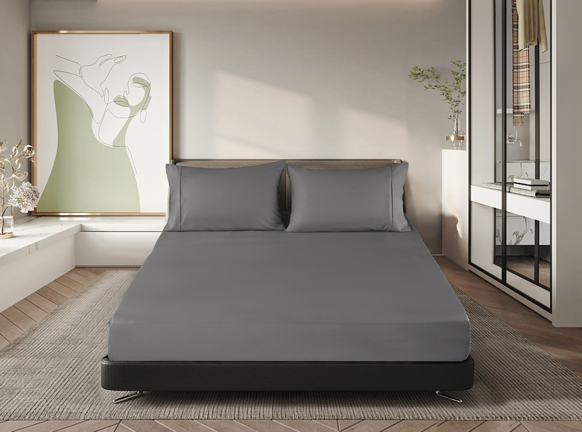 Ramesses Premium Cooling 100% Bamboo Fitted Sheet Combo Set | Deluxe Soft Cooling Bamboo Bedding