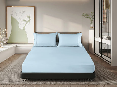 Ramesses Premium Cooling 100% Bamboo Fitted Sheet Combo Set | Deluxe Soft Cooling Bamboo Bedding