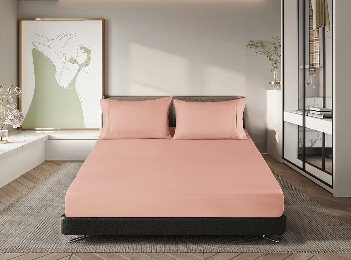 Ramesses Premium Cooling 100% Bamboo Fitted Sheet Combo Set | Deluxe Soft Cooling Bamboo Bedding