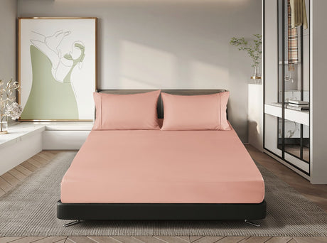 Ramesses Premium Cooling 100% Bamboo Fitted Sheet Combo Set | Deluxe Soft Cooling Bamboo Bedding