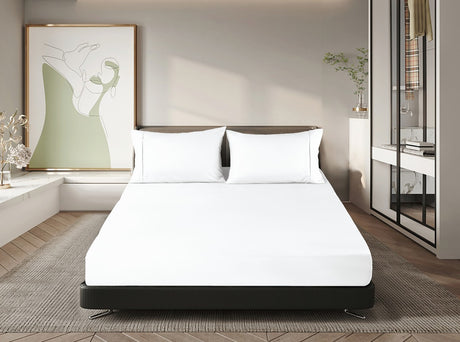 Ramesses Premium Cooling 100% Bamboo Fitted Sheet Combo Set | Deluxe Soft Cooling Bamboo Bedding
