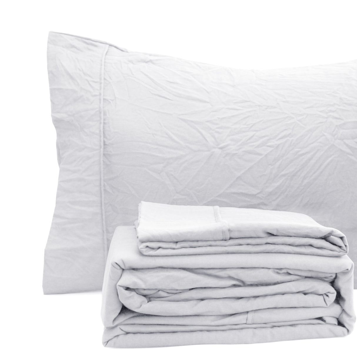 Ramesses 2000TC Soft Pebble Wash Sheet Set | Vintage Wash Breathable Sheets