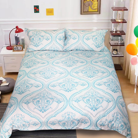 Ramesses Allure Soft Printed Quilt Cover Set | Bright Designs Modern Duvet Cover Set