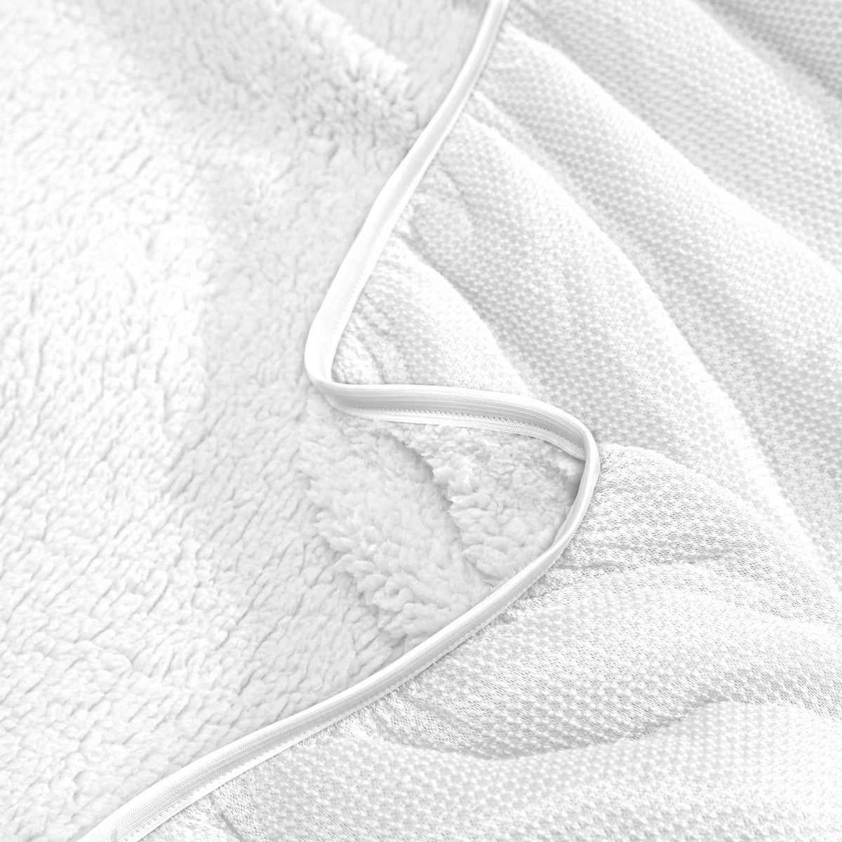 Ultra Soft Sherpa Fleece Fitted Sheet Combo Set by Ramesses | Fluffy Warm Winter Bedding Set