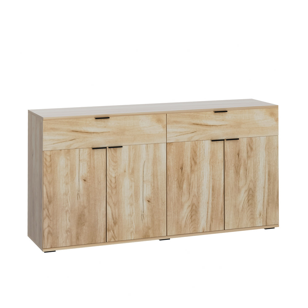 Murano High Gloss 4 Drawer Buffet | Modern Sideboard Glossy Storage Unit