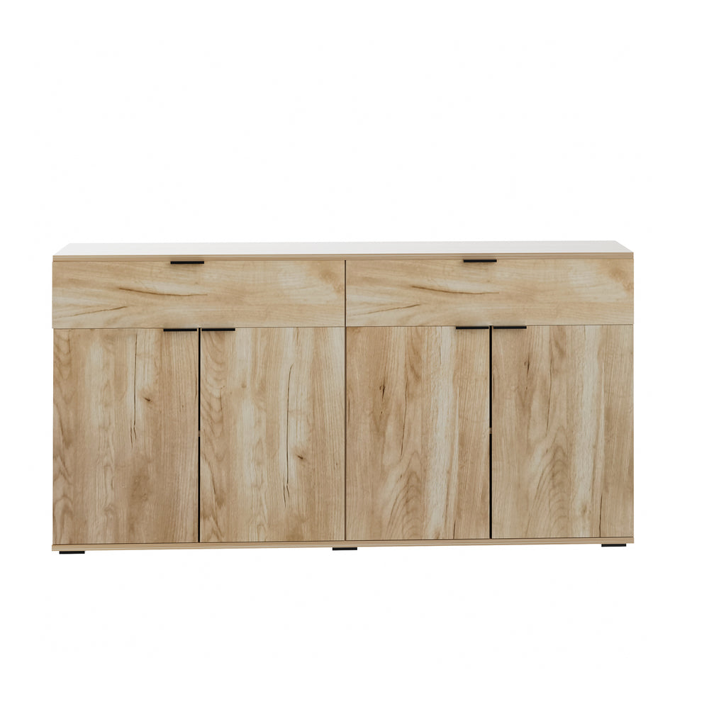 Murano High Gloss 4 Drawer Buffet | Modern Sideboard Glossy Storage Unit