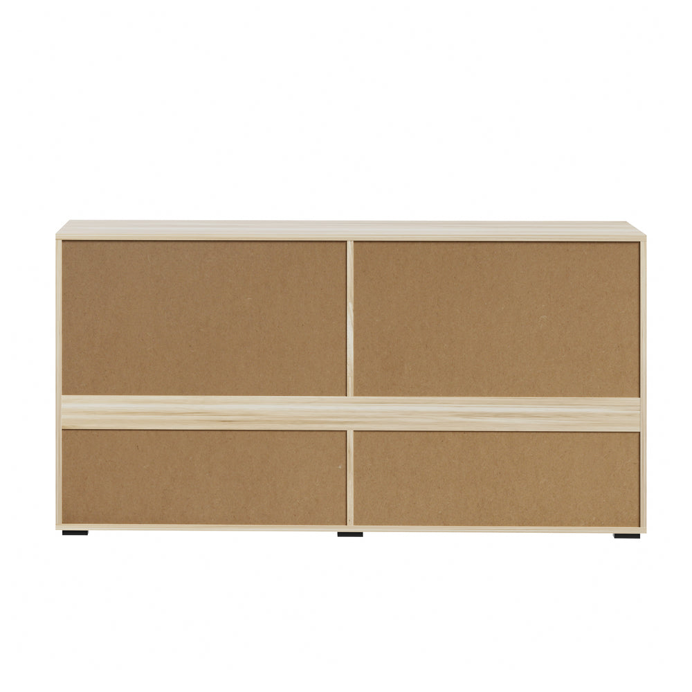 Murano High Gloss 4 Drawer Buffet | Modern Sideboard Glossy Storage Unit