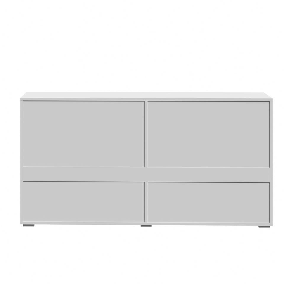 Murano High Gloss 4 Drawer Buffet | Modern Sideboard Glossy Storage Unit