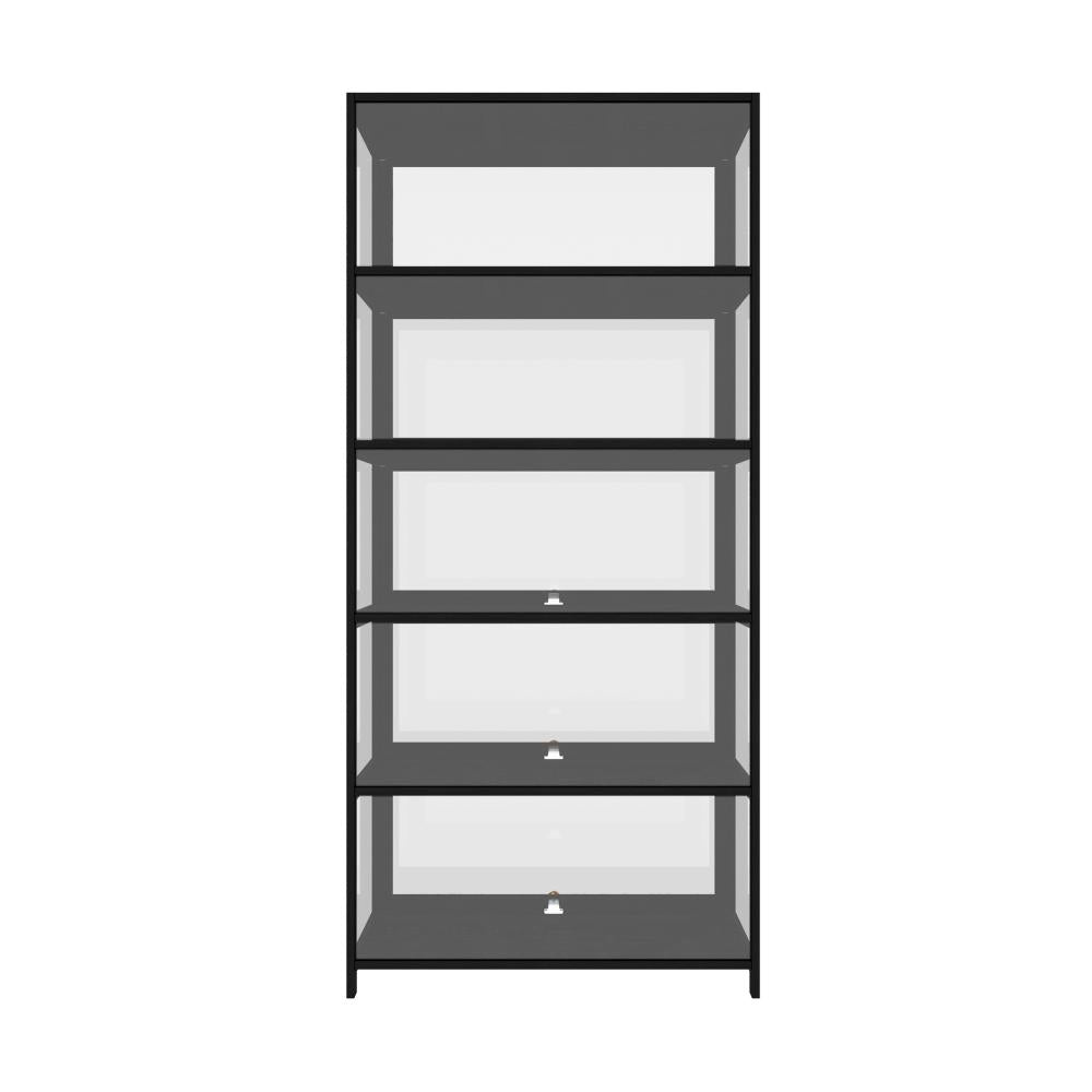 Centrum Bamboo Multi Tier Storage Unit | Versatile Bamboo and Acrylic Display Cabinet