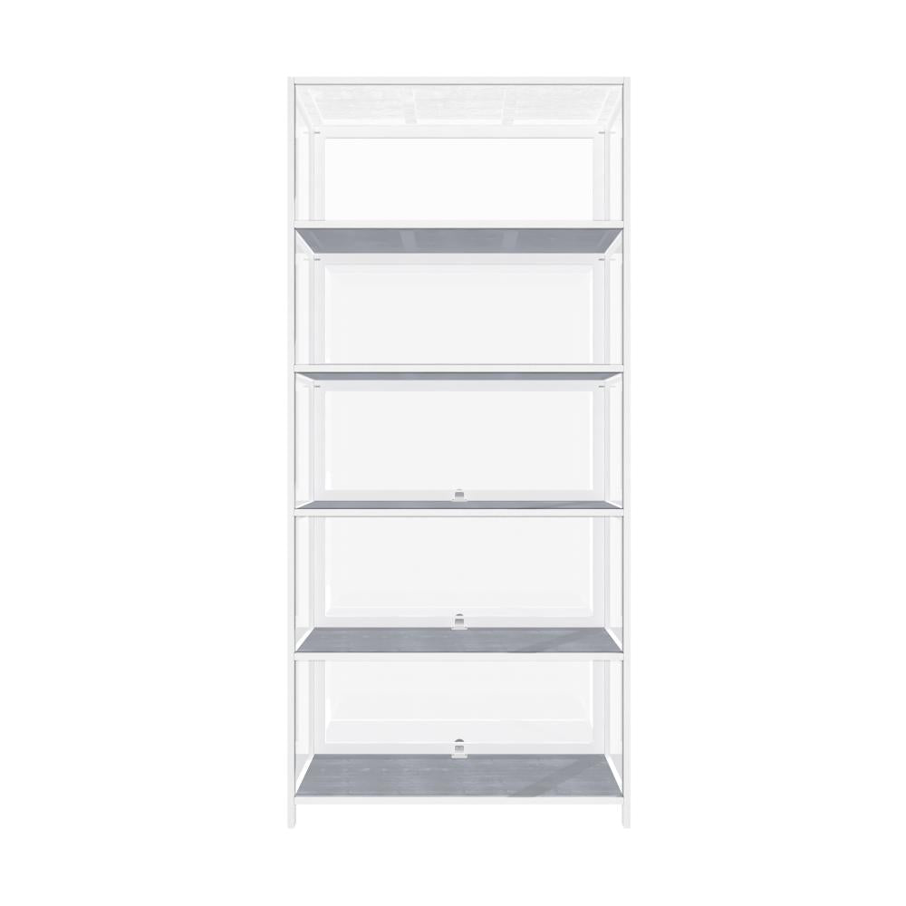 Centrum Bamboo Multi Tier Storage Unit | Versatile Bamboo and Acrylic Display Cabinet