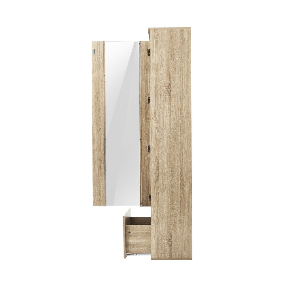 Starque LED Modern High Gloss Display Cabinet | 4 Tier Décor Drinks Storage Unit