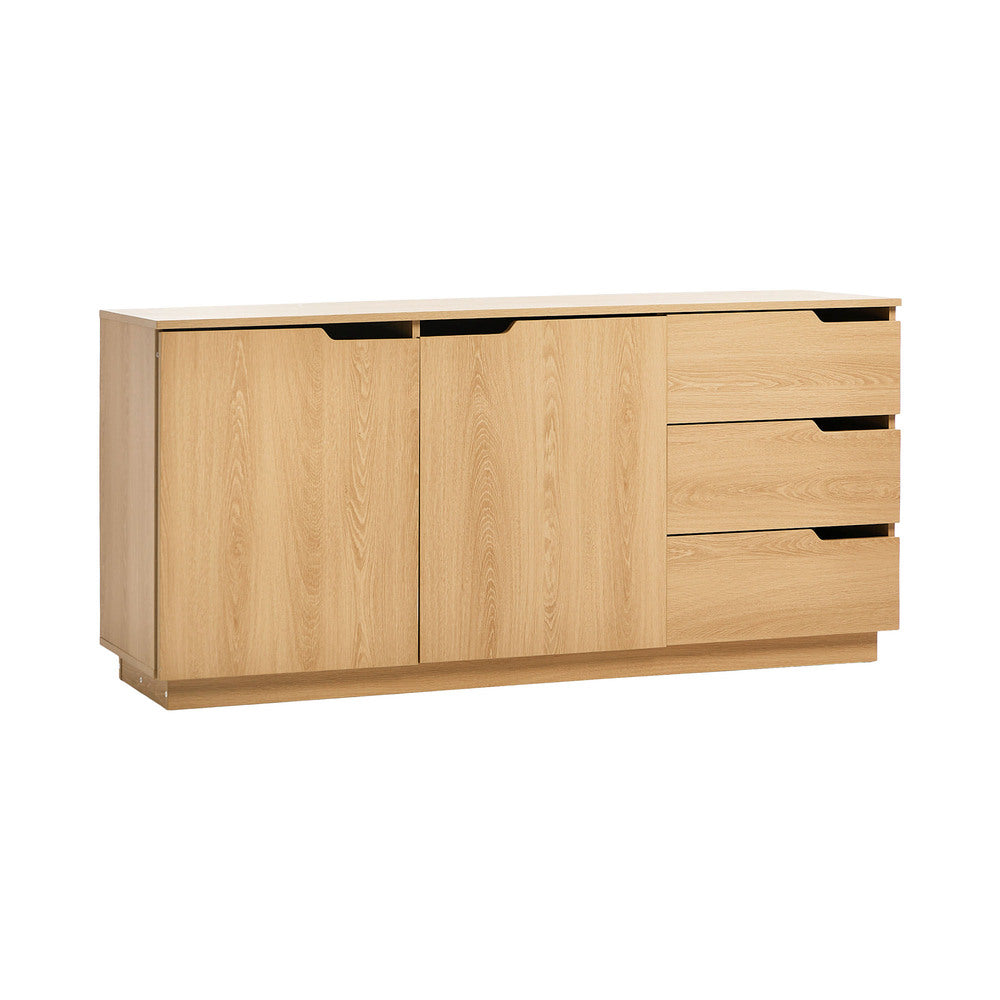 Urbino Modern 3 Draw 2 Door Storage Dresser Unit | Modern Sideboard Storage Cupboard