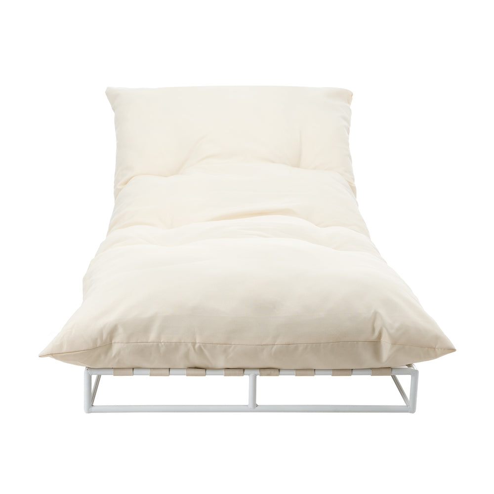 Azzuro Plush Cushioned Weatherproof Outdoor Lounger | Adjustable Outdoor Pool Day Bed Lounger