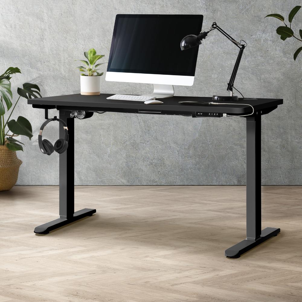 Leno Premium 71-116cm Electric Adjustable Standing Desk | Motorised Office Desk with USB & Type C Ports