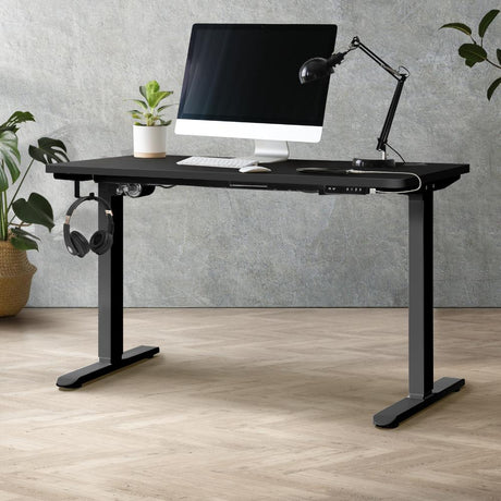 Leno Premium 71-116cm Electric Adjustable Standing Desk | Motorised Office Desk with USB & Type C Ports