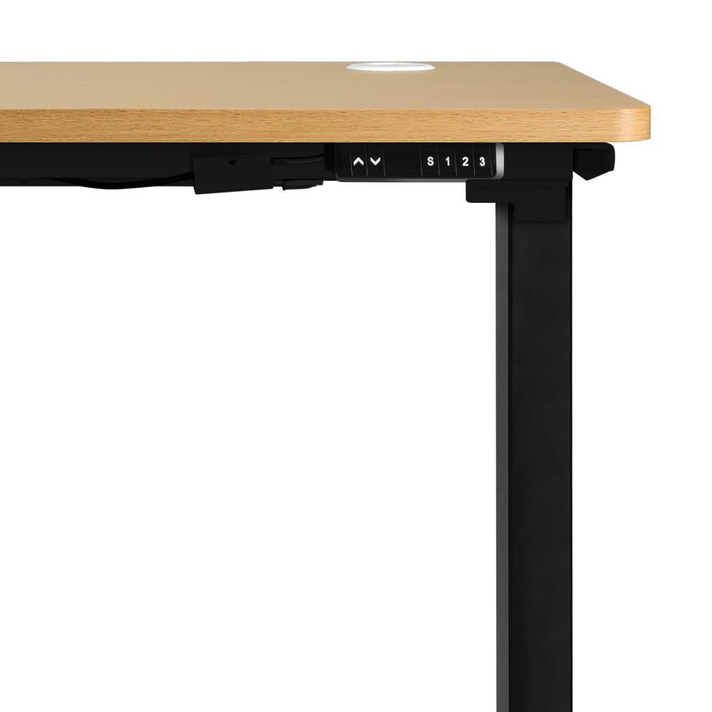 Leno Premium 71-116cm Electric Adjustable Standing Desk | Motorised Office Desk with USB & Type C Ports