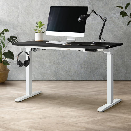 Leno Premium 71-116cm Electric Adjustable Standing Desk | Motorised Office Desk with USB & Type C Ports