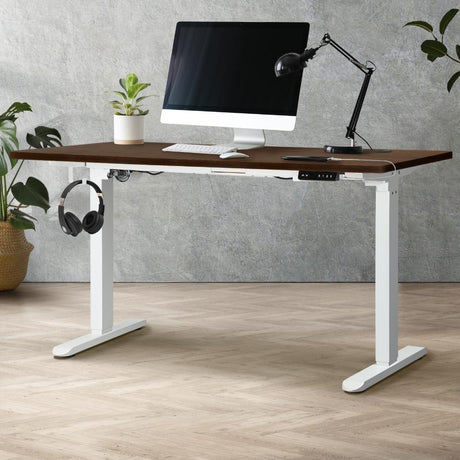 Leno Premium 71-116cm Electric Adjustable Standing Desk | Motorised Office Desk with USB & Type C Ports