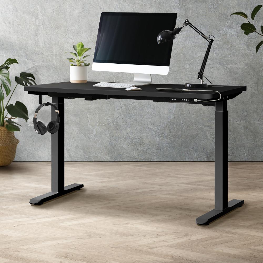 Milos Ultra Premium 71-116cm Electric Dual Motor Standing Desk | Motorised Office Desk with USB & Type C Ports
