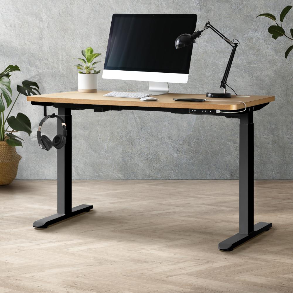 Milos Ultra Premium 71-116cm Electric Dual Motor Standing Desk | Motorised Office Desk with USB & Type C Ports