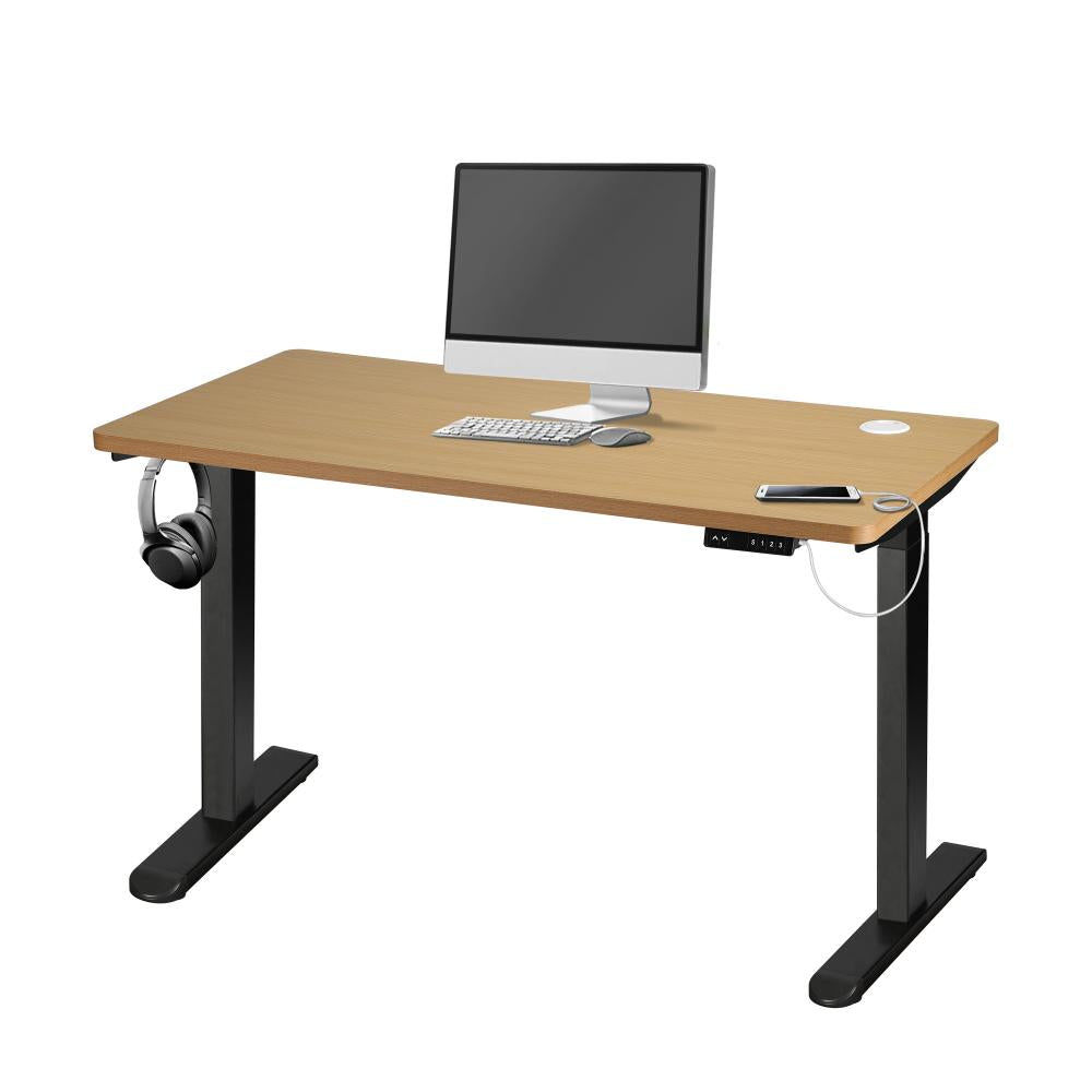 Milos Ultra Premium 71-116cm Electric Dual Motor Standing Desk | Motorised Office Desk with USB & Type C Ports