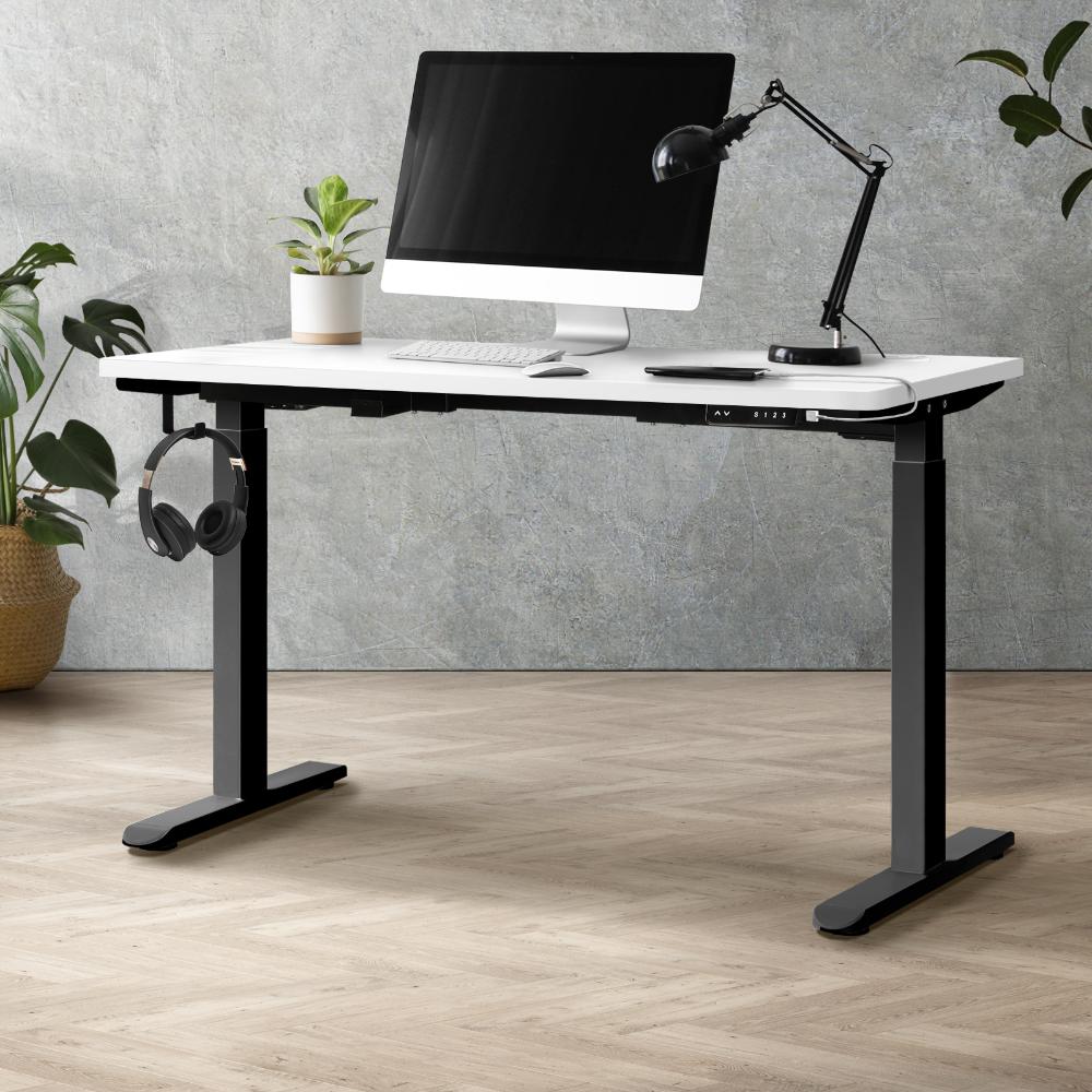 Milos Ultra Premium 71-116cm Electric Dual Motor Standing Desk | Motorised Office Desk with USB & Type C Ports