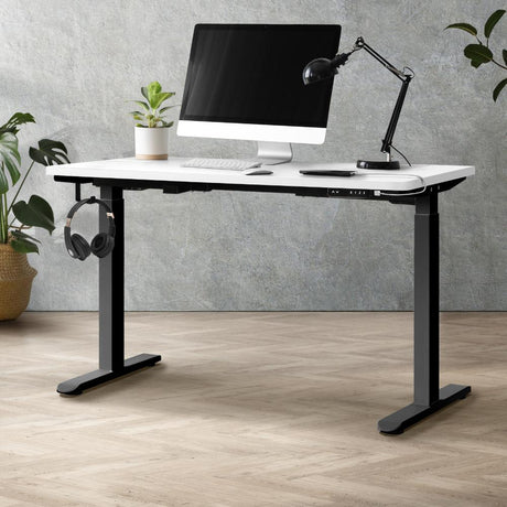 Milos Ultra Premium 71-116cm Electric Dual Motor Standing Desk | Motorised Office Desk with USB & Type C Ports