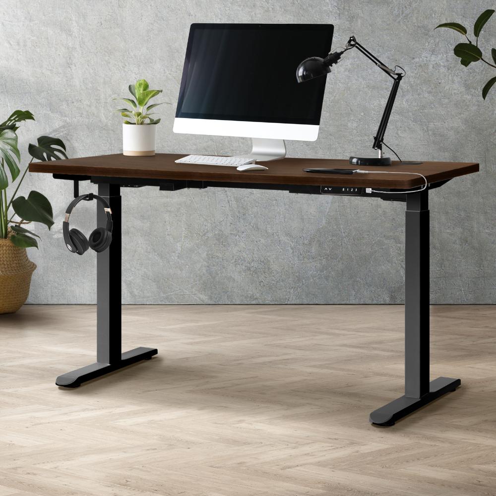 Milos Ultra Premium 71-116cm Electric Dual Motor Standing Desk | Motorised Office Desk with USB & Type C Ports