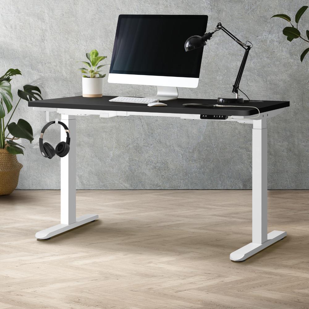 Milos Ultra Premium 71-116cm Electric Dual Motor Standing Desk | Motorised Office Desk with USB & Type C Ports