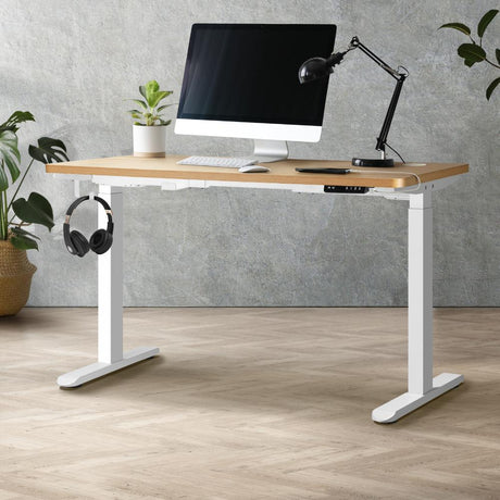 Milos Ultra Premium 71-116cm Electric Dual Motor Standing Desk | Motorised Office Desk with USB & Type C Ports