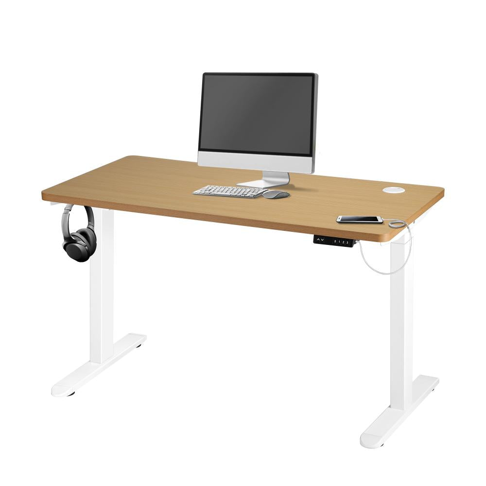 Milos Ultra Premium 71-116cm Electric Dual Motor Standing Desk | Motorised Office Desk with USB & Type C Ports