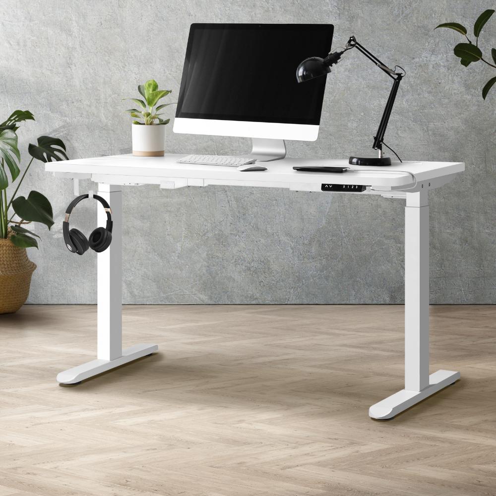 Milos Ultra Premium 71-116cm Electric Dual Motor Standing Desk | Motorised Office Desk with USB & Type C Ports