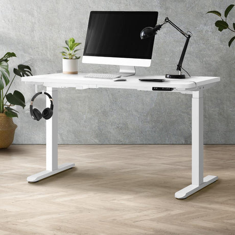 Milos Ultra Premium 71-116cm Electric Dual Motor Standing Desk | Motorised Office Desk with USB & Type C Ports