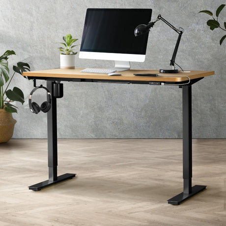 Sconza Deluxe 71-116cm Electric Adjustable Standing Desk | Motorised Office Desk with USB