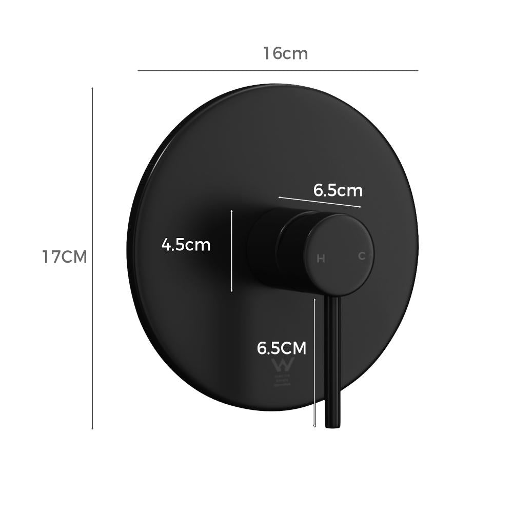 Super High Quality Shower Mixer in Black or Chrome | Ceramic Cartridge Solid Brass Mixer