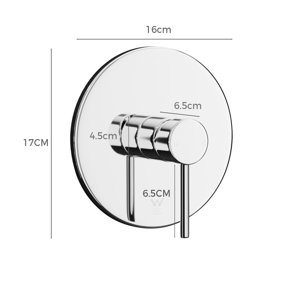 Super High Quality Shower Mixer in Black or Chrome | Ceramic Cartridge Solid Brass Mixer
