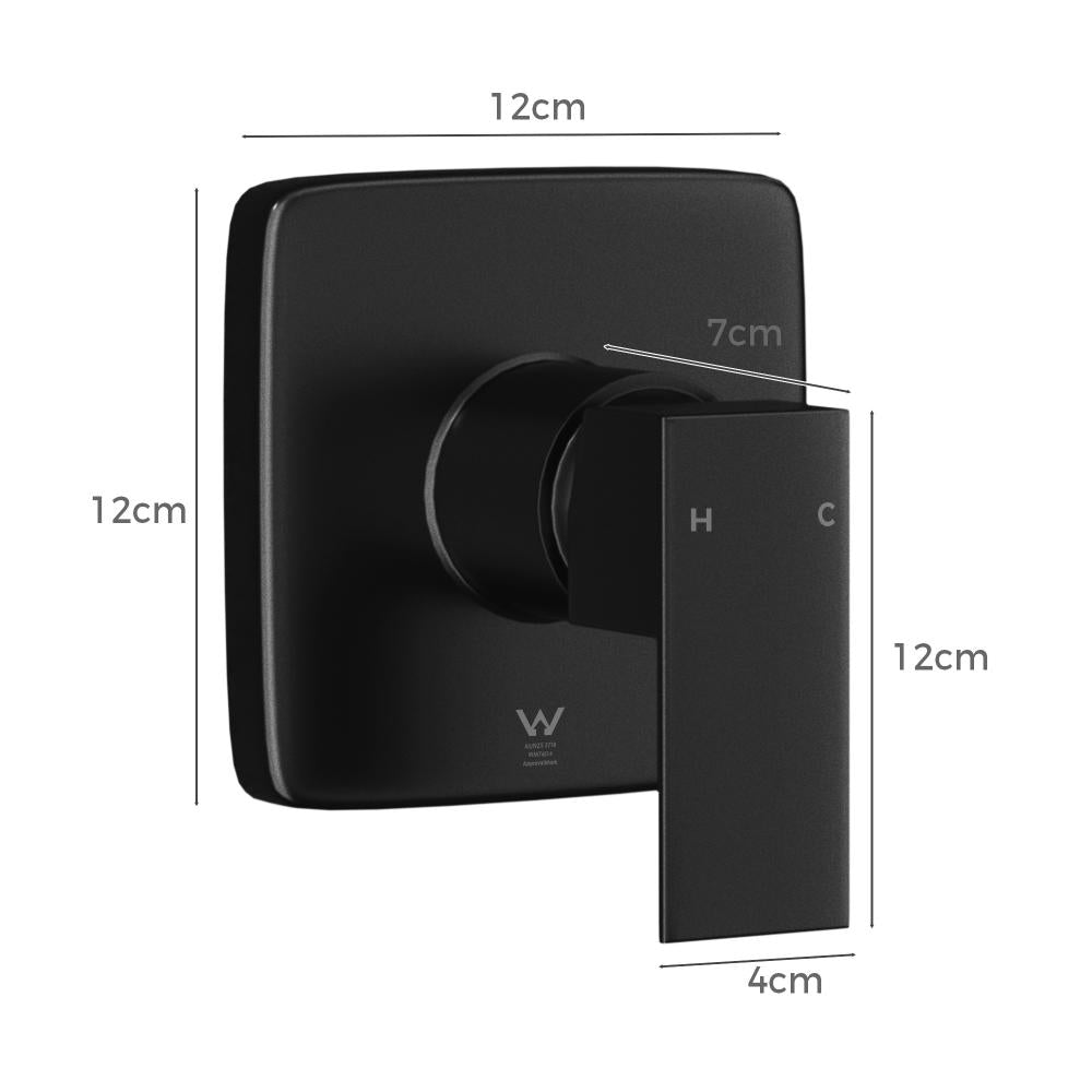 Super High Quality Shower Mixer in Black or Chrome | Ceramic Cartridge Solid Brass Mixer