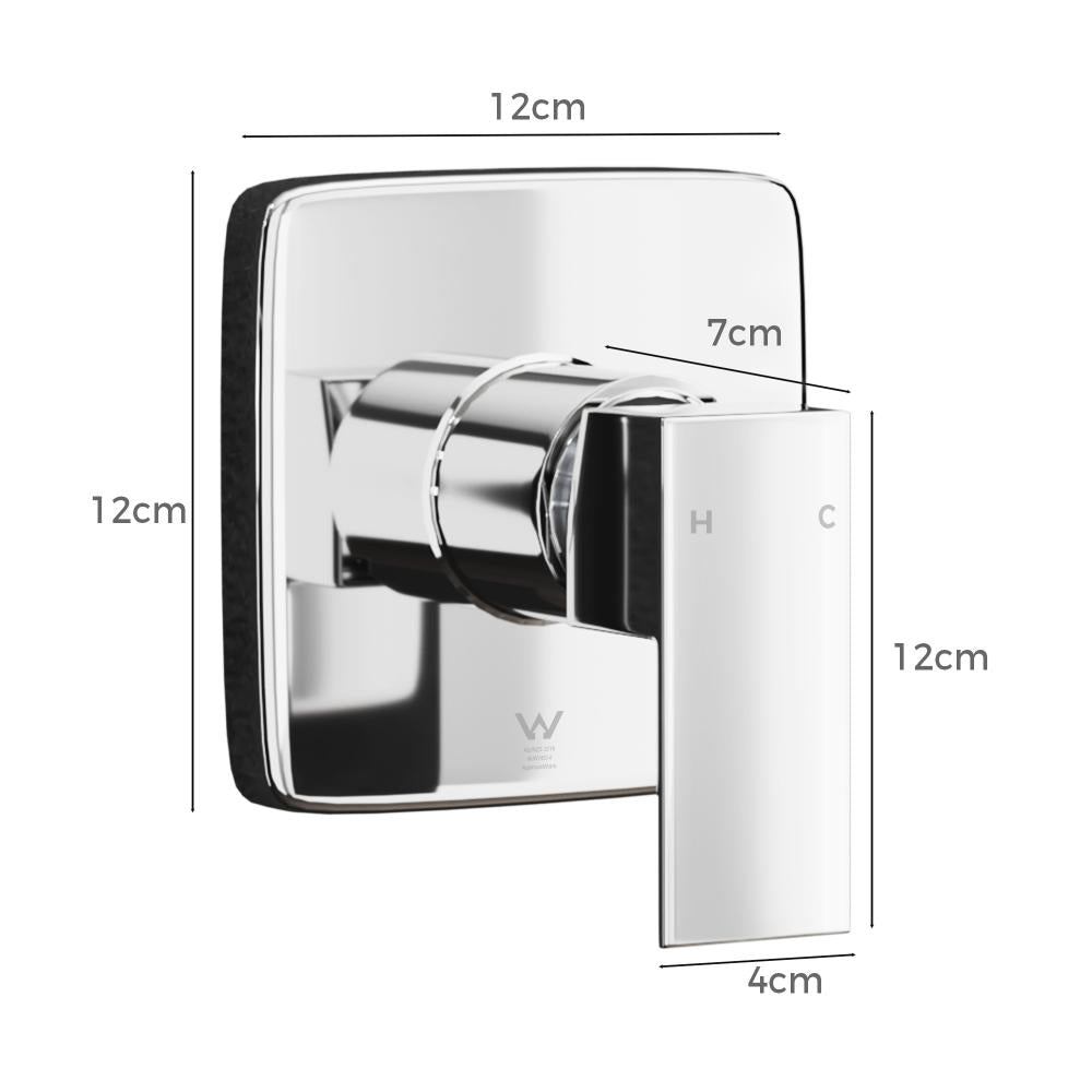 Super High Quality Shower Mixer in Black or Chrome | Ceramic Cartridge Solid Brass Mixer