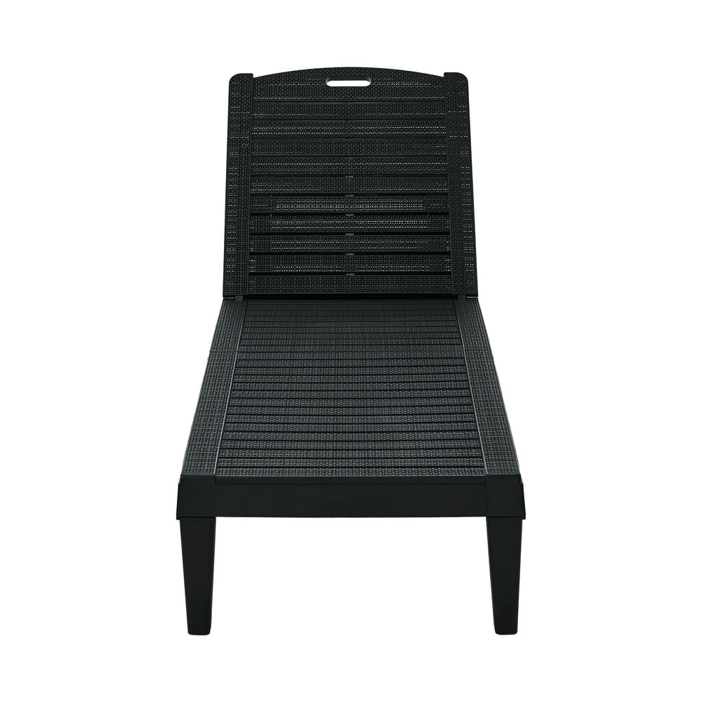 Madera 5 Tier Adjustable Modern Sun Lounge | Textured Weather Resistant Outdoor Pool Lounger