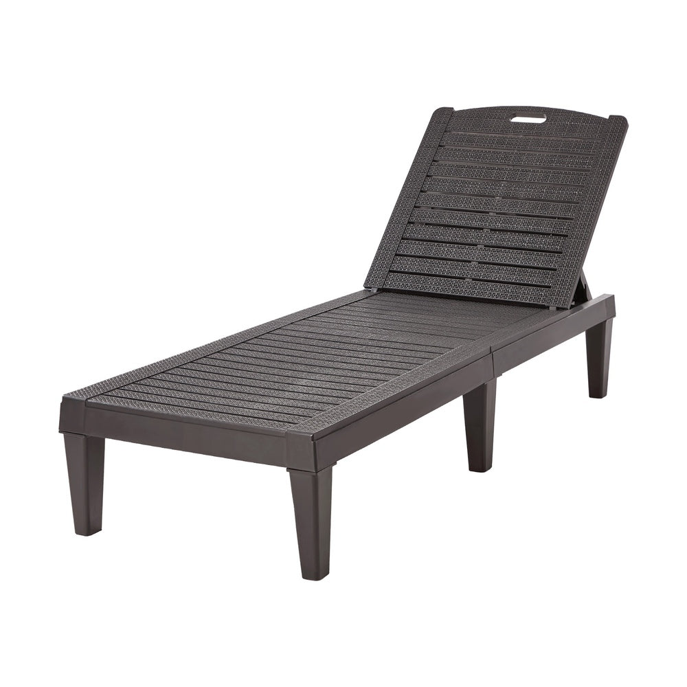 Madera 5 Tier Adjustable Modern Sun Lounge | Textured Weather Resistant Outdoor Pool Lounger