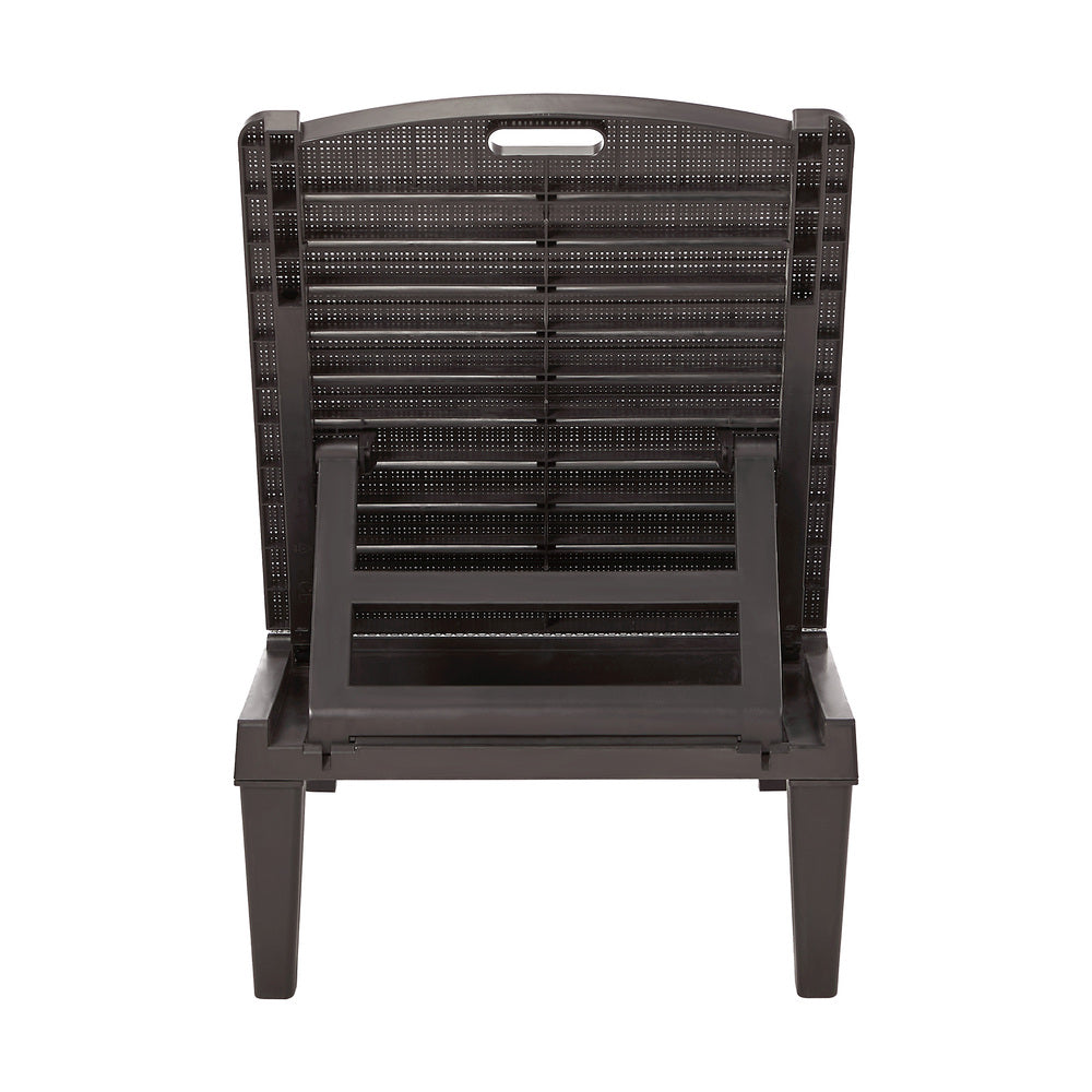 Madera 5 Tier Adjustable Modern Sun Lounge | Textured Weather Resistant Outdoor Pool Lounger